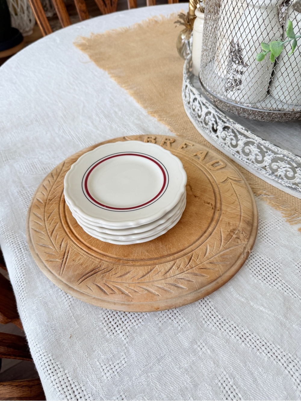 6 1950's Restaurant Bread and Butter Plates made in USA - Picture 11 of 13